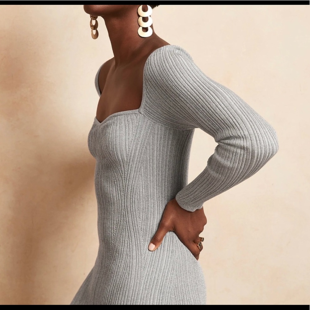 Banana republic metallic dress